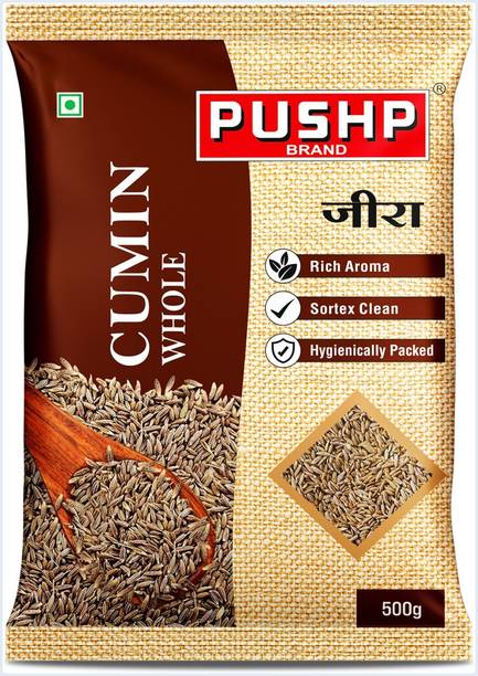 Pushp Brand Whole Jeera | Premium Cumin Seeds for Cooking & Tadka