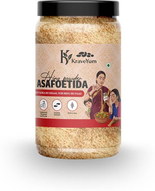 KraveYum Pure Hing Powder | Strong Aroma Asafoetida Spice | Heeng Powder for Tadka