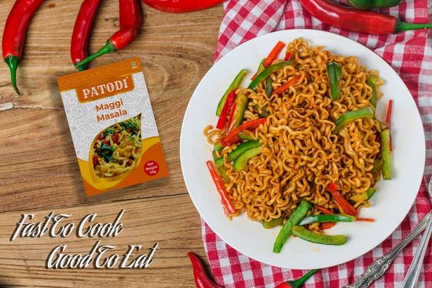 PATODI JAIN MASALA Maggi Nutri-Licious Masala Veg Atta Noodles With Spinach In Noodle Pack of 2