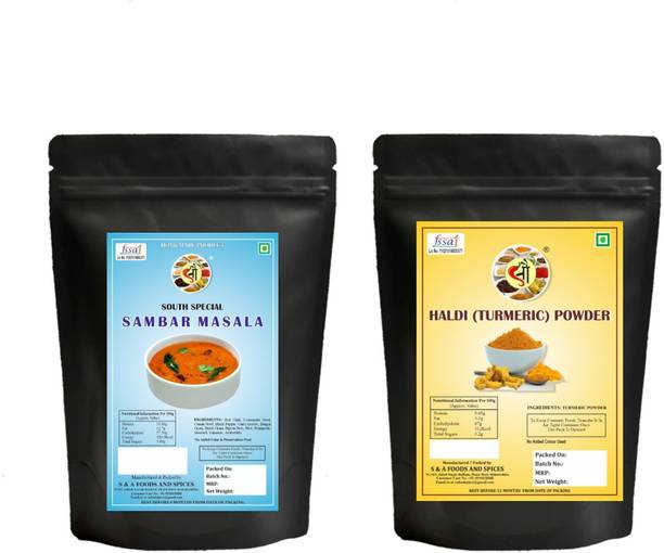 Sau Sambar Masala & Haldi Pure Homemade Product Pure Taste, Pure Tradition