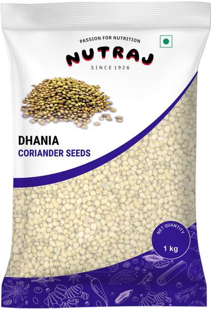Nutraj Coriander Seeds 1kg, Sabut Dhaniya, Dhania Seeds