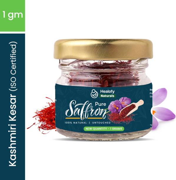 Healofy Naturals ISO Certified Pure Kashmiri Kesar/Saffron,Best Quality A++ Saffron Threads