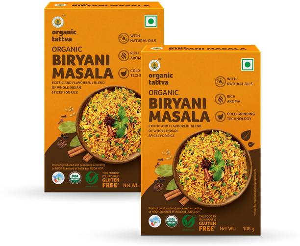 Organic Tattva Organic Biryani Masala 100g Each