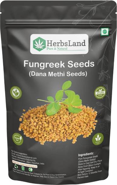 HerbsLand Premium Quality Dana Methi (Fenugreek Seeds)-(100 gm Each)