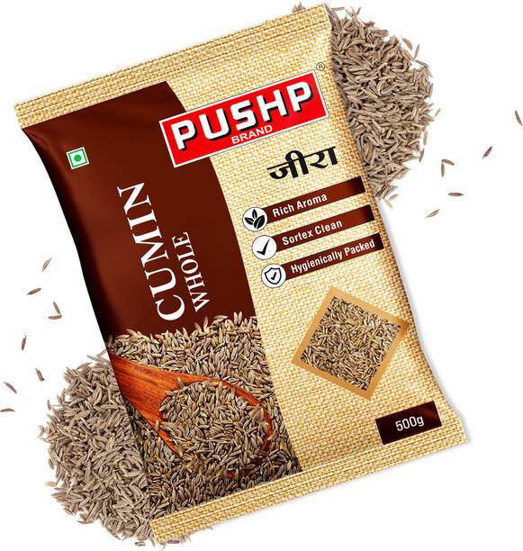 Pushp Brand Whole Jeera | Premium Cumin Seeds for Cooking & Tadka