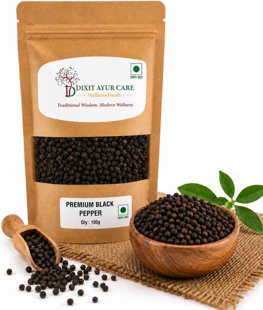 DAC - DIXIT AYURCARE - Wisdom of Ayurveda Dixit Ayur Care Premium Black Pepper Whole Peppercorns | Kali Mirch