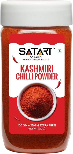 Satara Premium Kashmiri Chilli Powder 100g Vibrant Red Colour with Mild Spice