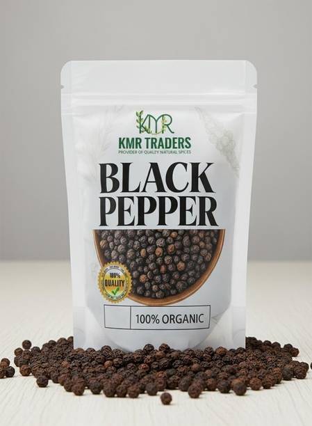 KMR TRADERS Black Pepper Powder | 100% Natural, Non-GMO | Strong Aroma & Spicy Flavor