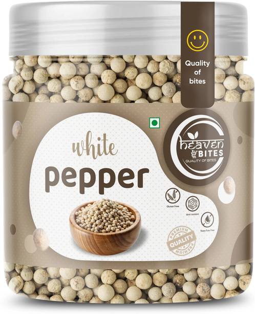 HEAVEN BITES Whole White Pepper | Safed Mirch | Dakhni Mirch