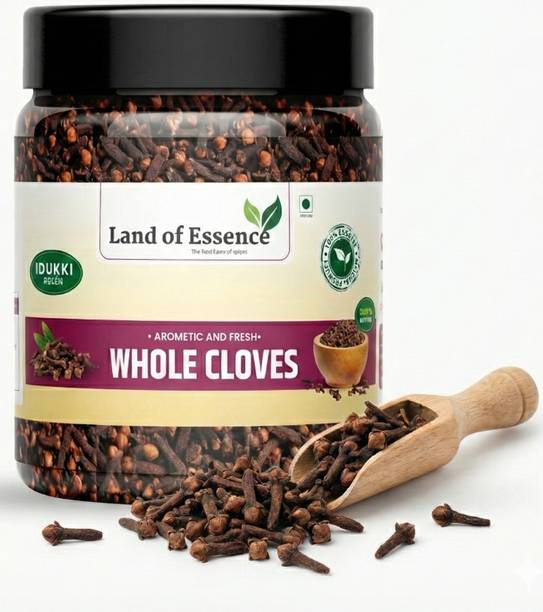 Land of Essence Organic Cloves Whole | Premium Laung Spice | 100% Natural & Aromatic |