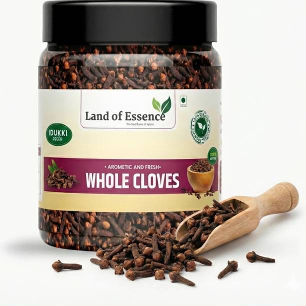 Land of Essence Organic Cloves Whole | Premium Laung Spice | 100% Natural & Aromatic |