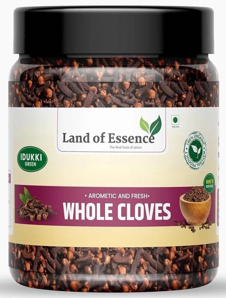 Land of Essence Organic Cloves Whole | Premium Laung Spice | 100% Natural & Aromatic |