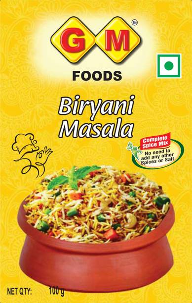 GM FOODS Biryani Masala 100g Complete Spice Mix for Aromatic & Flavorful Biryani