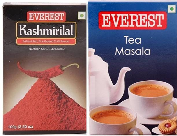 EVEREST Red Chilli Powder,+Tea Masala,