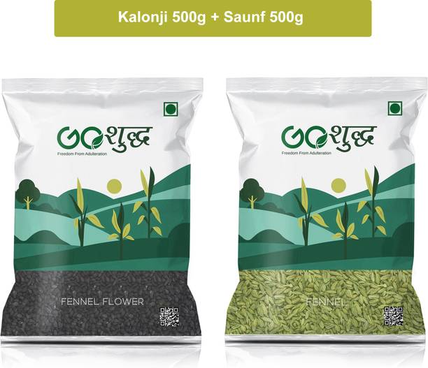 Goshudh Kalonji 500 g & Saunf 500 g Combo Pack 1000g