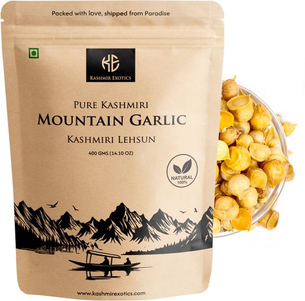 Kashmir Exotics Pure Kashmiri Snow Mountain Garlic 400 gm