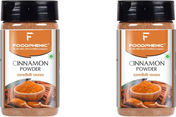 FOODPHENIC Cinnamon (Dalcheeni) Powder Shaker Jar 2 x 100gm / 3.5 oz