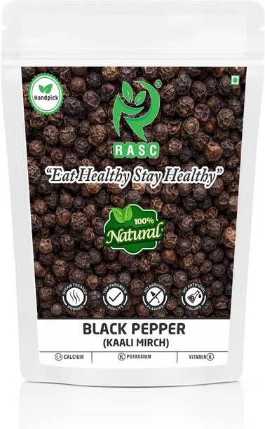 RASC Organic Black Peppercorn I Kali Mirch Whole Black Pepper Indian Spices 100gm