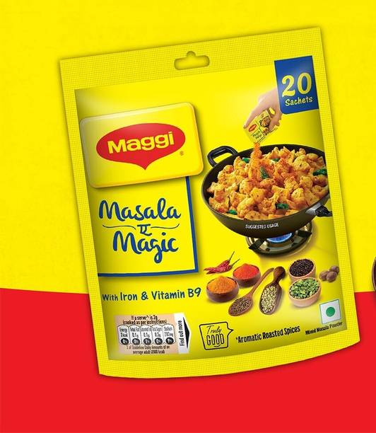 Maggi 20 Sachets Pack Masala-e-Magic Mixed Spice Seasoning for Everyday Recipes