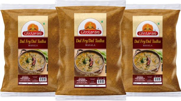 GHOTARAM Punjabi Dal Tadka Masala / Dal Fry Masala Powder Hand Ground Masala-150Gx3Pk