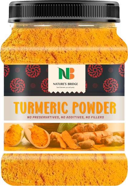 Nature's Bridge Organic Turmeric Powder | Turmeric Powder | Haldi Powder - 400 Gm Jar