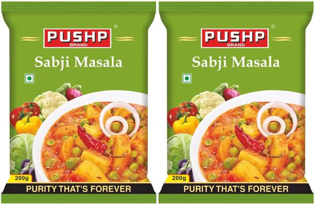Pushp Brand Sabji Masala Pouch (Pack Of 2, 200g in each pack)