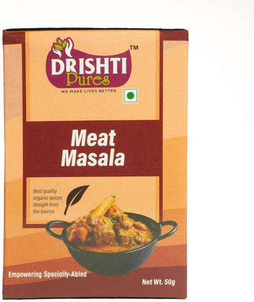 DRISHTI PURES Meat Masala 50g | Authentic Indian Spice Mix | Perfect for Mutton, Chicken