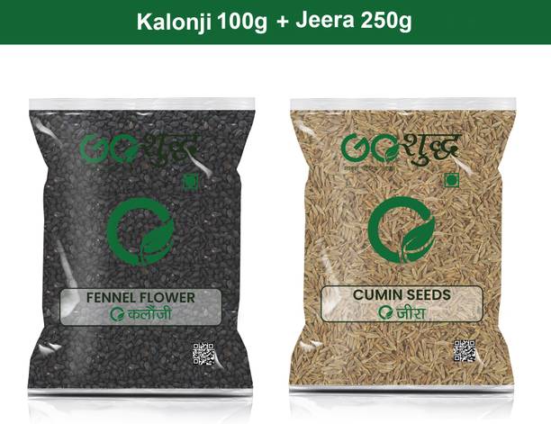 Goshudh Jeera 250gm & Kalonji 100gm Combo Pack 350g