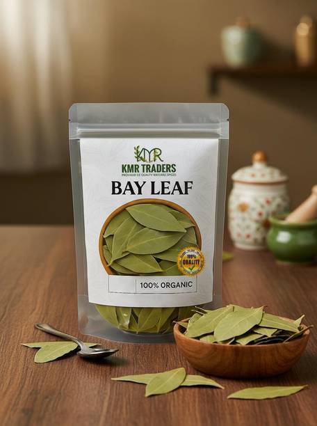 KMR TRADERS Organic Whole Bay Leaves | Sun-Dried & Natural Aromatic Spice