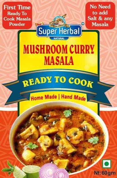 New Super Herbal Mushromm Curry Masala (Ready To Cook)