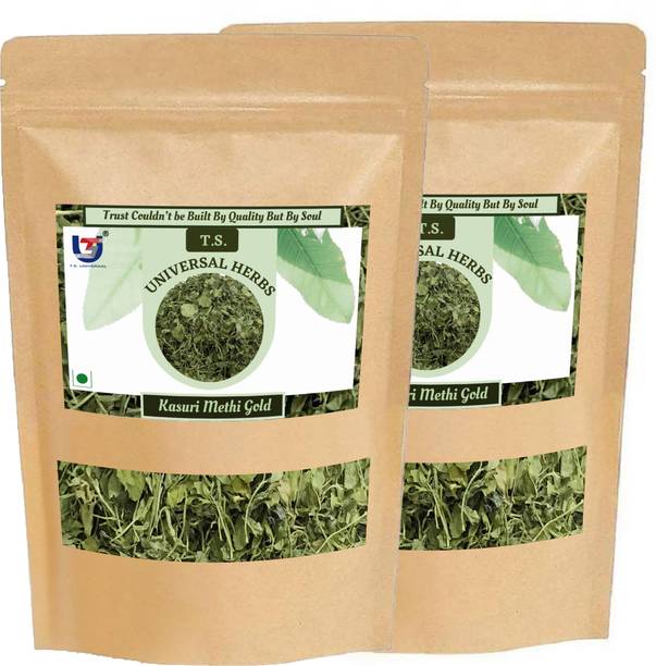 T.S. Universal Premium Kasuri Methi Gold Combo/Kasoori Methi/Fenugreek Leaf/Paan Methi/(50x2)gm