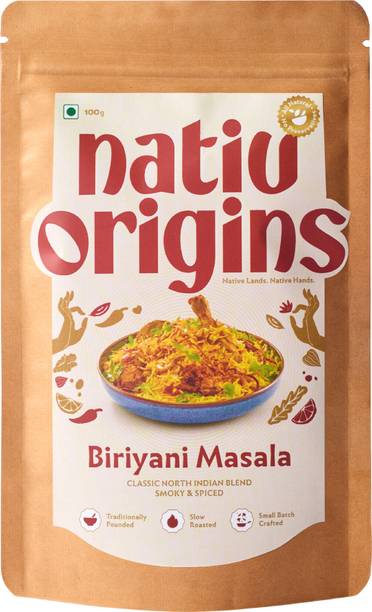 NativOrigins Biryani Masala Powder | Slow-Roasted & Traditionally Pounded | 16 Whole Spices