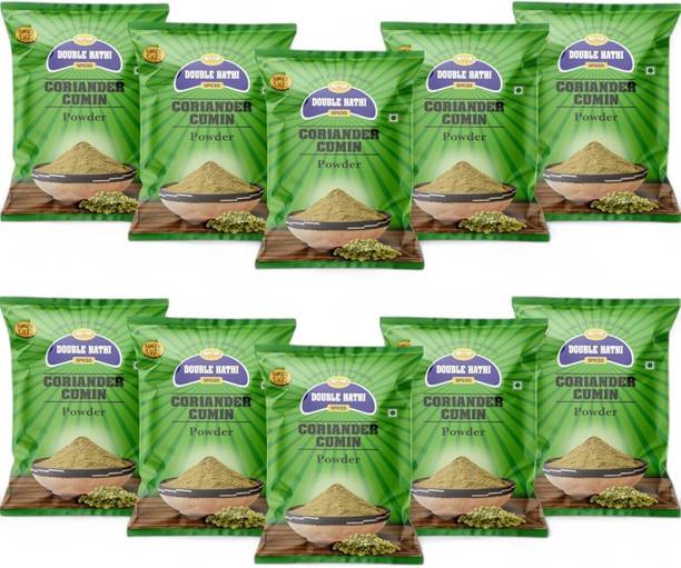Double Hathi Coriander Cumin Powder - Freshly Ground Dhania & Jeera Blend Perfect Spice Mix