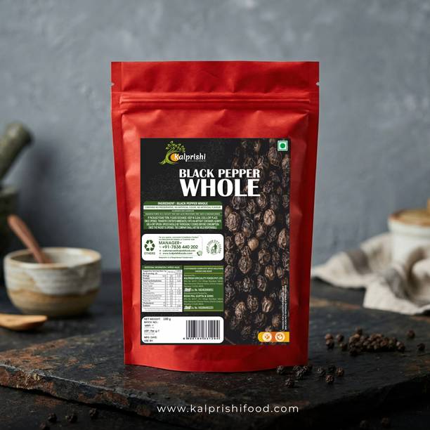 Kalprishi Black Peppercorns | Whole Black Pepper | Kali Mirch Sabut Whole