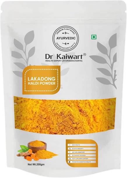 Dr. Kaiwart Turmeric Pure Haldi Powder Curcumin Powder from Meghayala - Organic Lakadong