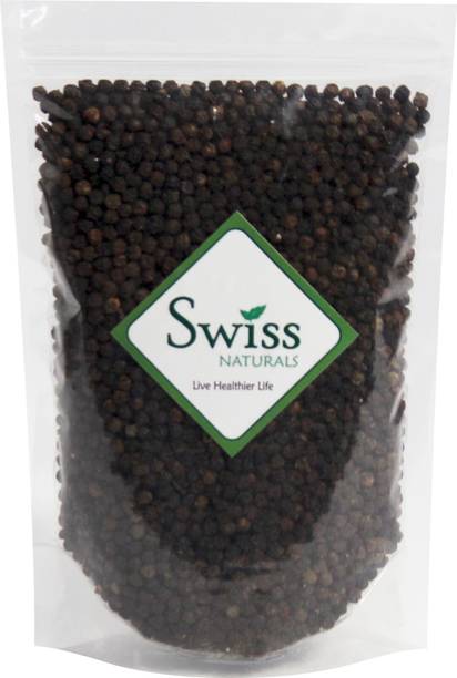 swiss naturals Whole Black Pepper/Black Peppercorn/Kali Mirch/GOL Morich/Kala Marich