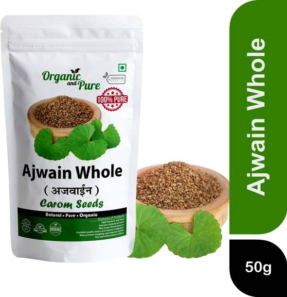 Organic and Pure Ajwain Carom Seeds (Zip Pack)