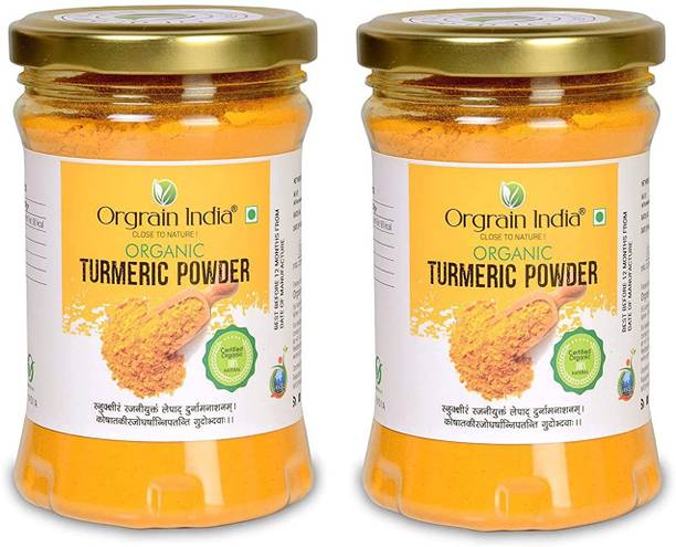 Orgrain India Certified Organic Turmeric Powder 300g (Pack of 2*150g)