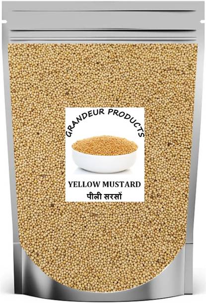 GRANDEUR PRODUCTS Yellow Mustard Seeds Peeli Sarso