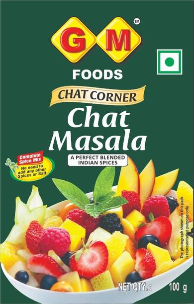 GM FOODS Chat Masala 100g Tangy & Zesty Indian Spice Mix Roasted Masala Powder