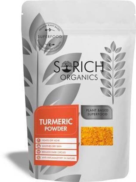 Sorich Organics Natural Turmeric Powder Curcuma Aromatica Face Haldi Powder for Skin
