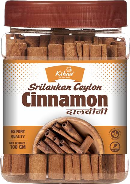 Kihaa Ceylon Cinnamon Sticks (Dalchini) Export Quality | Pure & Natural| Whole Spice