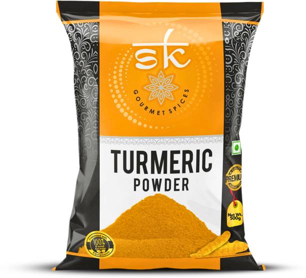 SK GOURMET SPICES Pure Golden Turmeric Powder with No Added Flavours and Colours