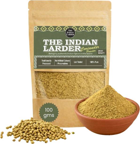 THE INDIAN LARDER Pure Coriander Powder for Cooking | Natural Indian Dhaniya Masala