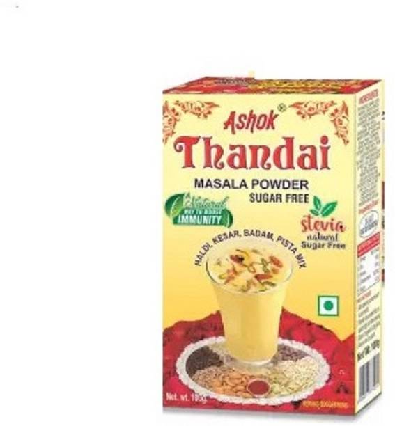 Ashok Nutririch Sugar Free Thandai Masala Powder Pack of 4 (100 Gram Each) ||