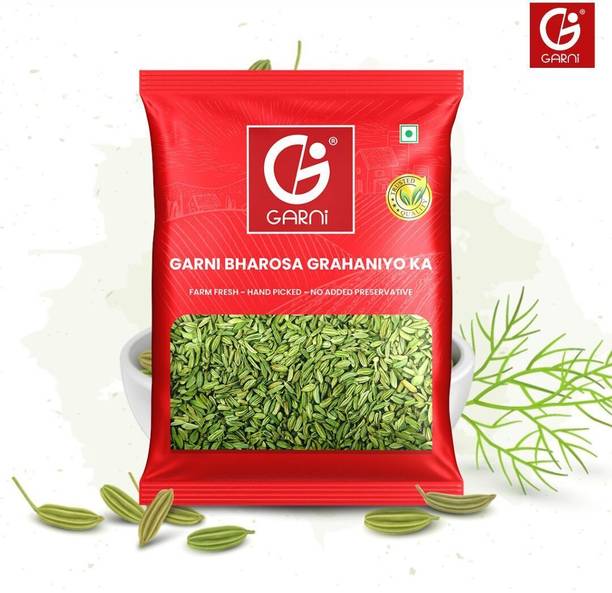 GARNI Whole Saunf (Fennel Seeds) | Sabut Saunf for Cooking & Mouth Freshener