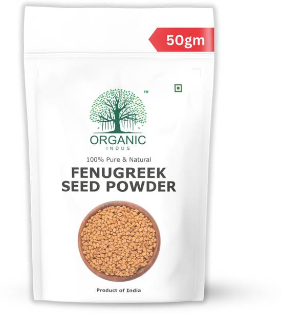 Organic Indus Fenugreek Seeds Powder | Methi, Menthya, Venthayam, Menthulu | 50gm