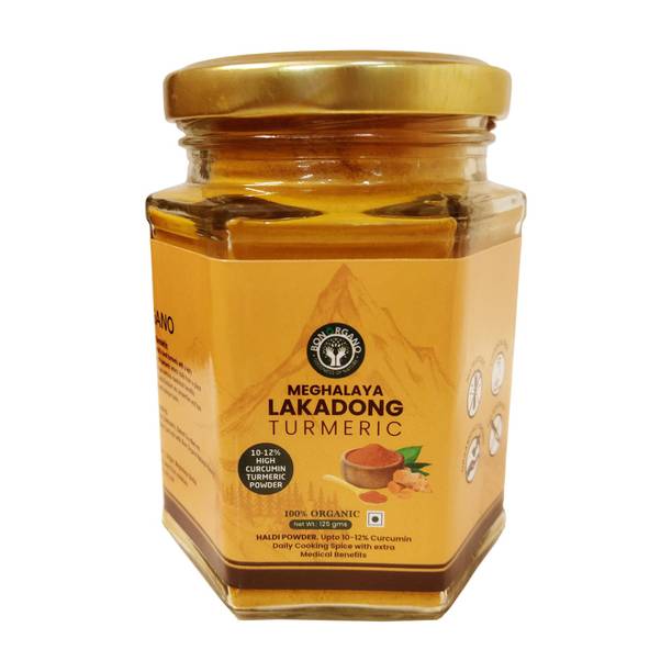 bon organo Meghalaya Lakadong Turmeric Powder 125gms, High Curcumin (10-12%) | Sourced from Meghalaya…