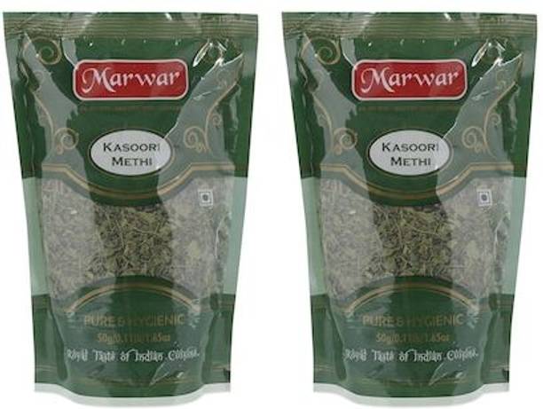 Marwar Premium Kasuri Methi, Dry Fenugreek Leaves(50g Each)
