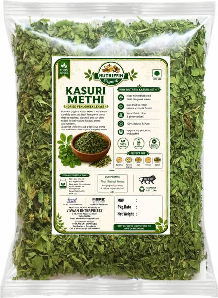 Nutriffin Organic Kasuri Methi | Dried Fenugreek Leaves | Fresh & Natural
